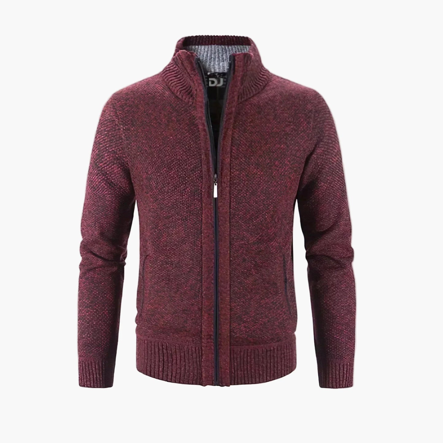 Men's Modern Zip-Up Knit Cardigan Sweater – Stylish Everyday and Office Wear