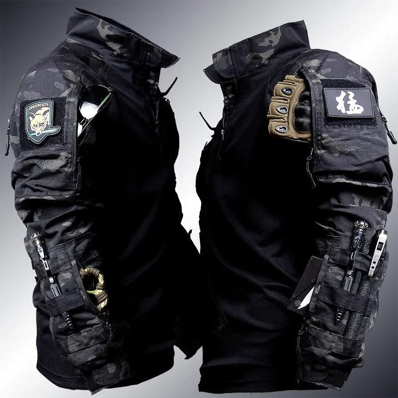 Men's Tactical Combat Suit Set – Military Style Uniform for Outdoor and Utility Use