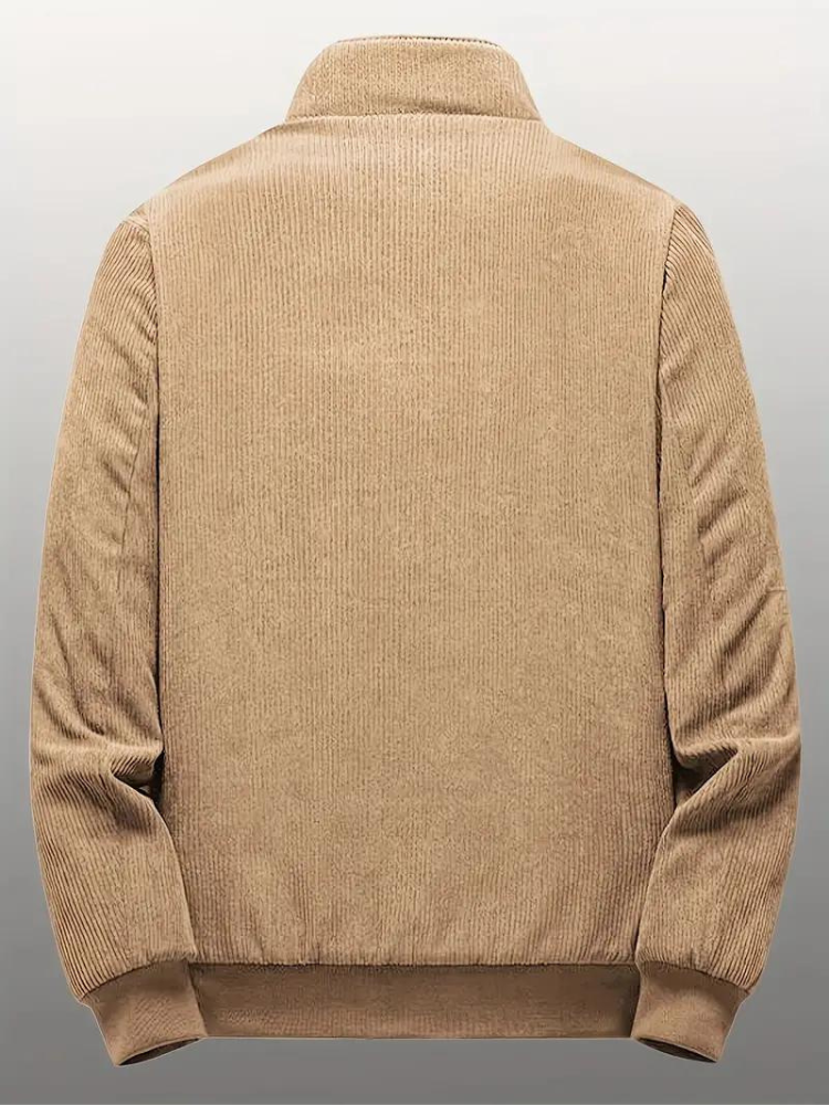 Men's Casual Winter Corduroy Jacket with Warm Fleece Lining