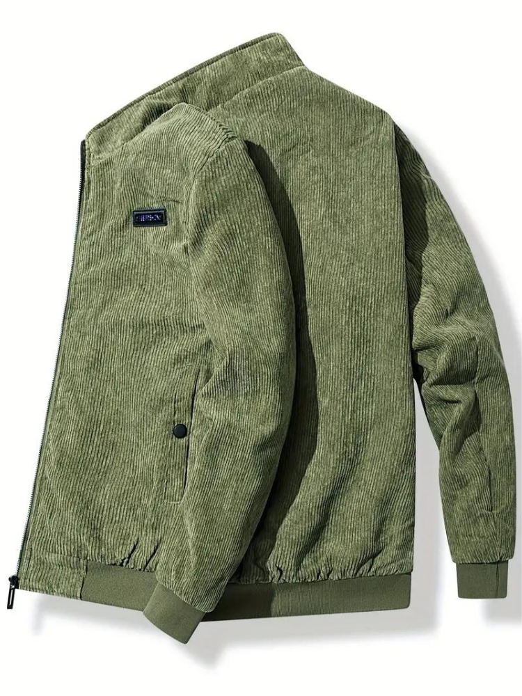 Men's Casual Winter Corduroy Jacket with Warm Fleece Lining