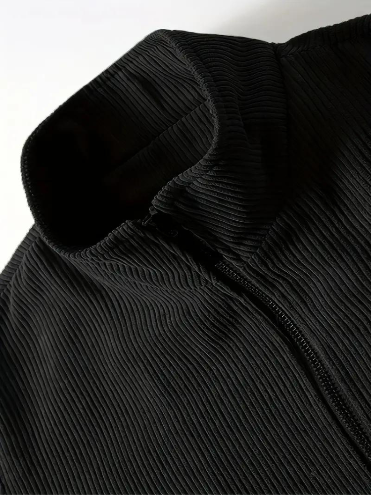 Men's Casual Winter Corduroy Jacket with Warm Fleece Lining
