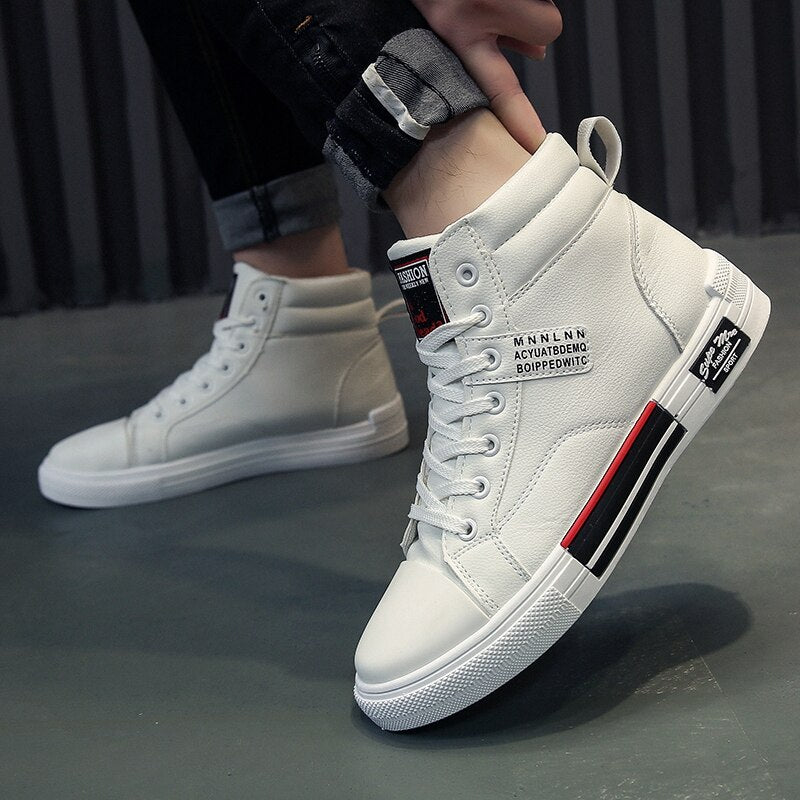 Men's Fashion High-Top Casual Sneakers for Fall and Winter