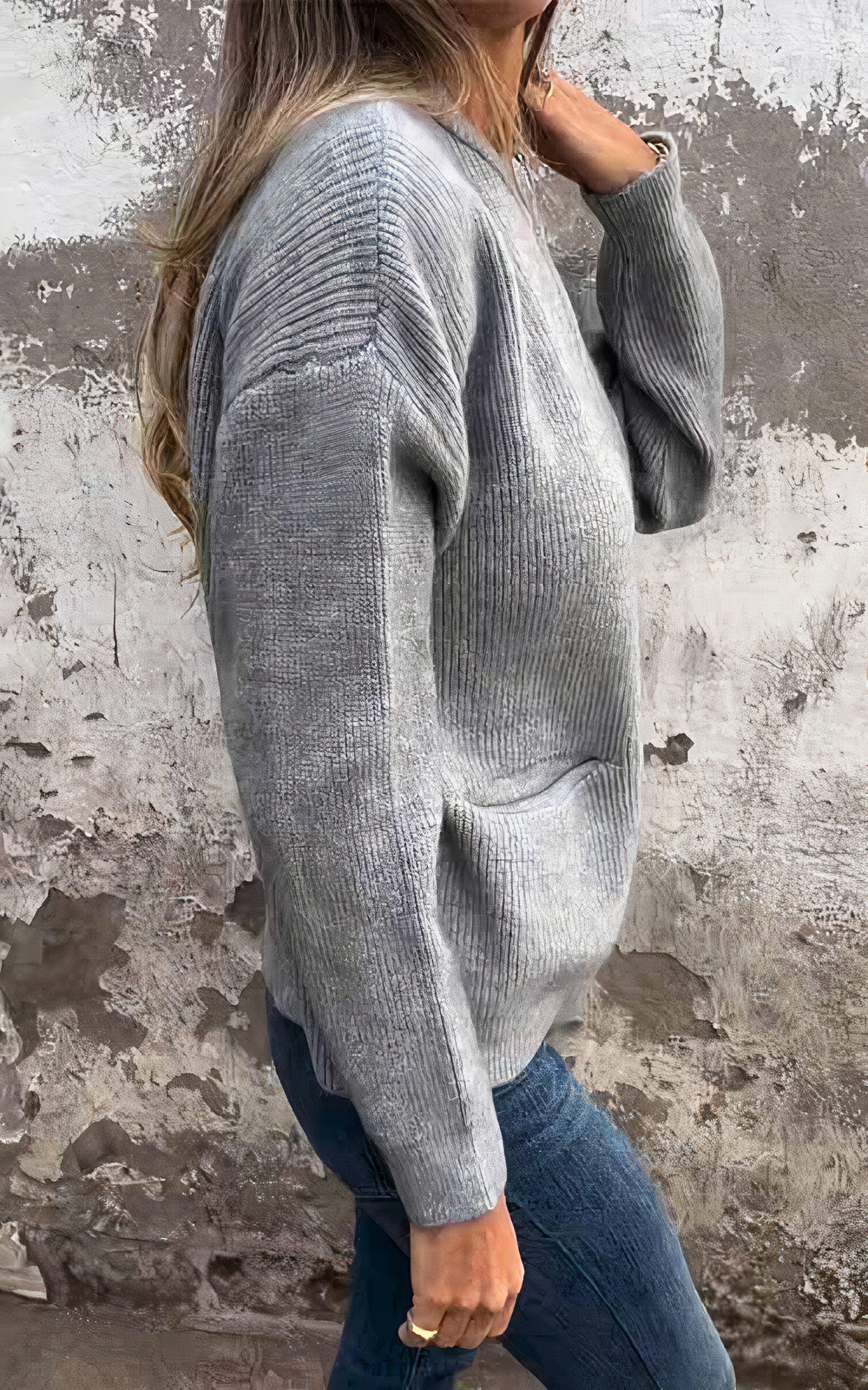 Women's Zip-Up Knit Cardigan Jacket – Stylish Everyday Layering Sweater