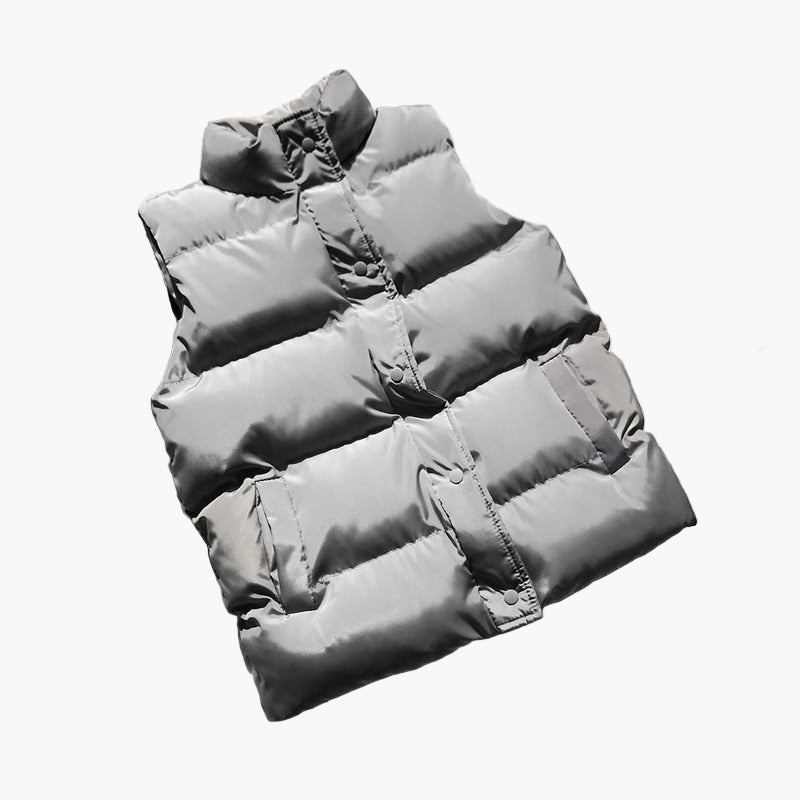 Women's Stylish Padded Outdoor Puffer Vest – Warm, Trendy, and Waterproof for Spring and Fall