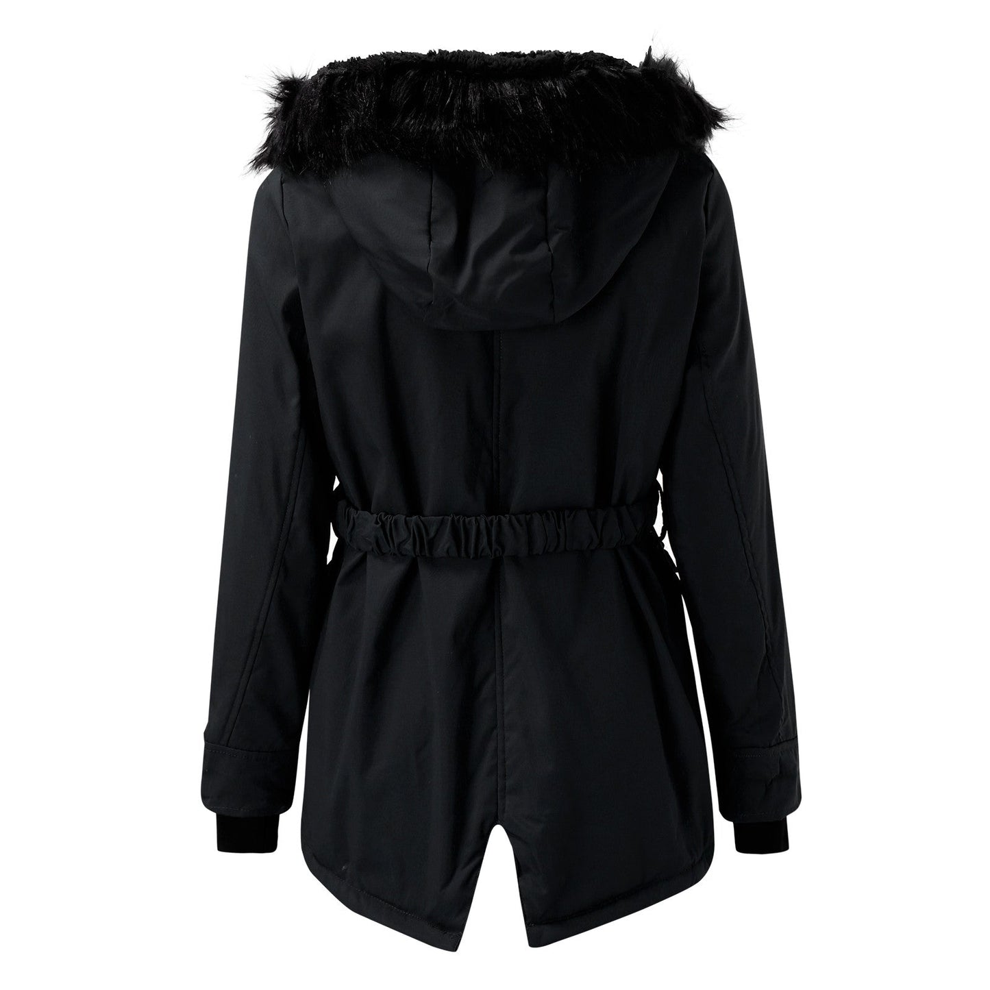 Women's Winter Parka Jacket with Faux Fur Hood – Elegant Outdoor Coat for Cold Weather