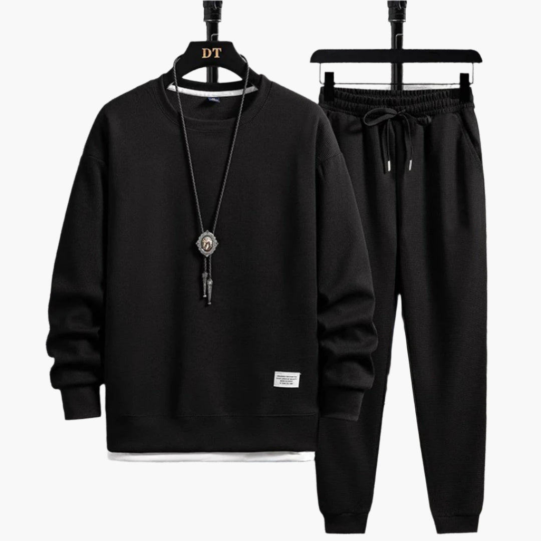 Men's Modern Relaxed Fit Jogging Set – Casual Lounge Tracksuit with Sweatshirt and Pants
