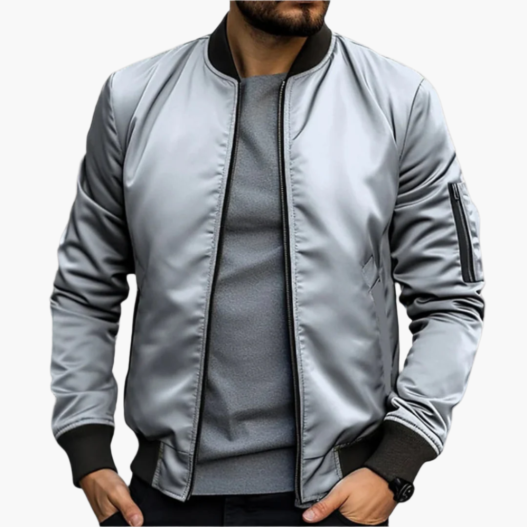 Men's Transitional Bomber Jacket – Lightweight Casual Style for Everyday Wear