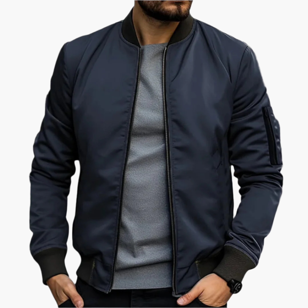 Men's Transitional Bomber Jacket – Lightweight Casual Style for Everyday Wear