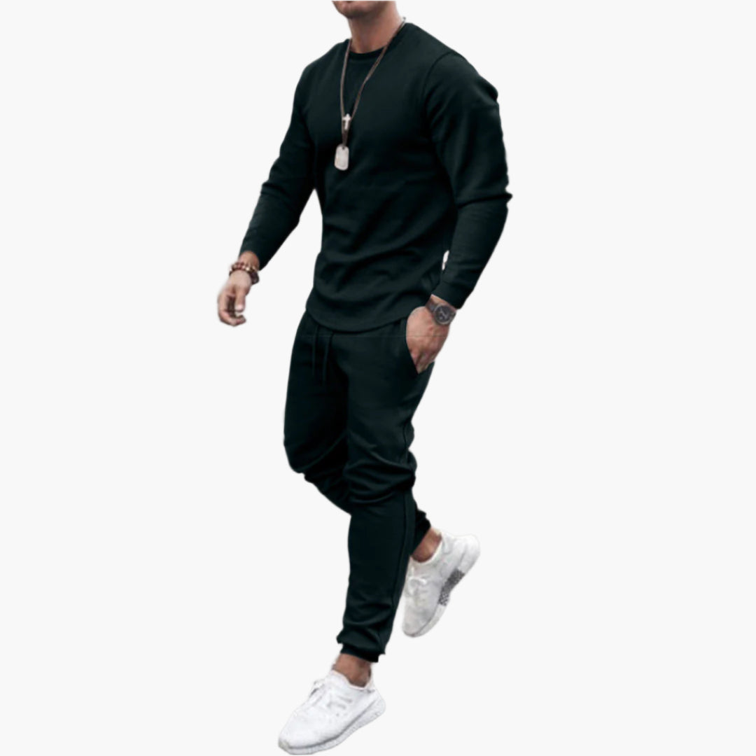 Men's Athletic Tracksuit Set – Modern Fit Casual Loungewear and Workout Outfit