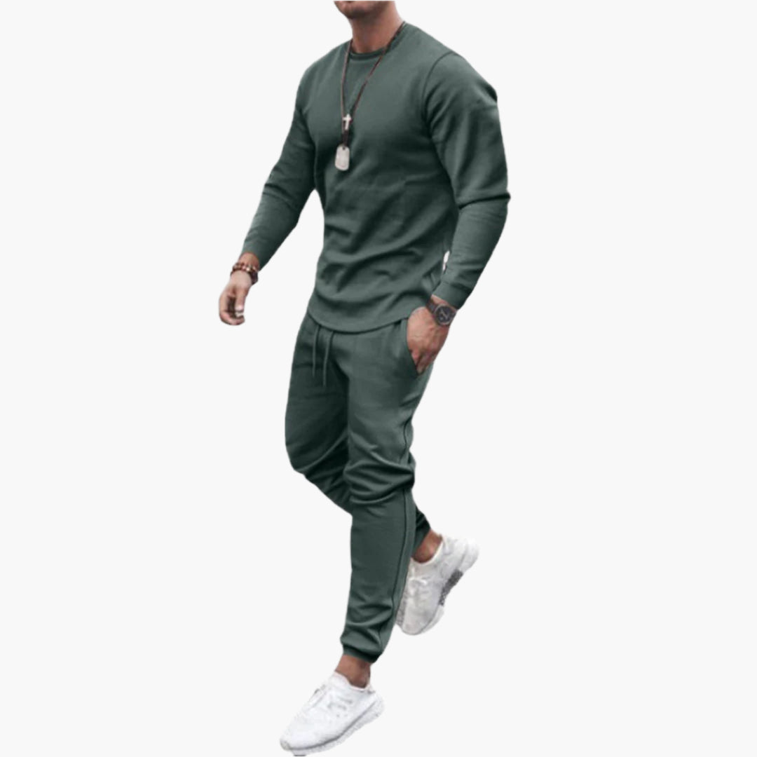 Men's Athletic Tracksuit Set – Modern Fit Casual Loungewear and Workout Outfit
