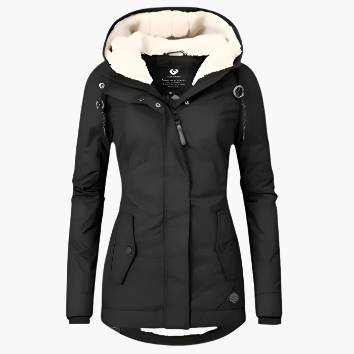 Women's Waterproof Hooded Winter Parka – Long Sleeve, Cozy Lined, All-Weather Outdoor Jacket