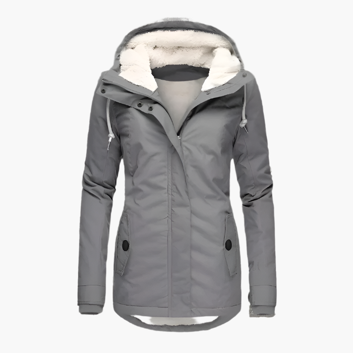 Women's Waterproof Hooded Winter Parka – Long Sleeve, Cozy Lined, All-Weather Outdoor Jacket