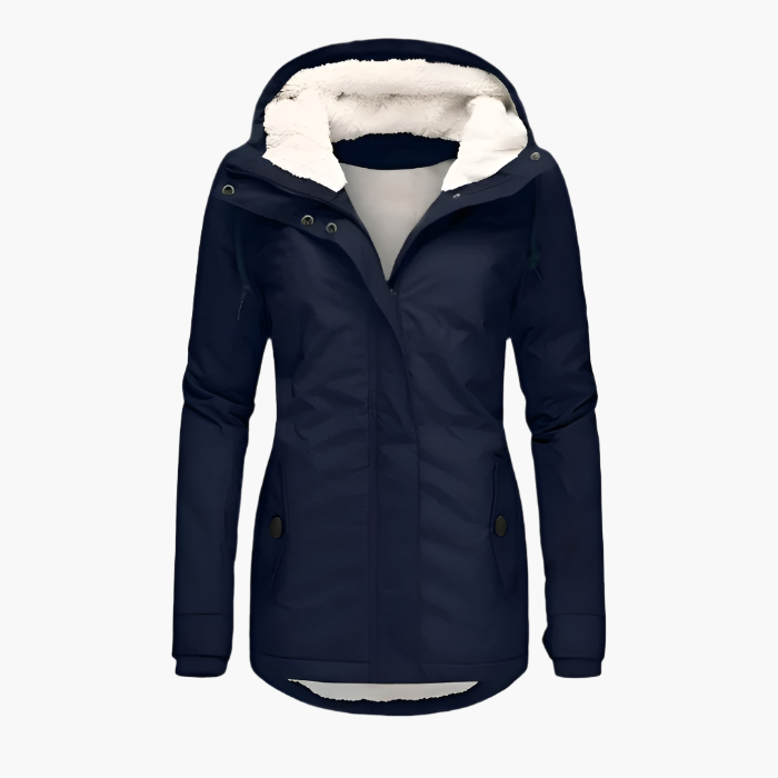 Women's Waterproof Hooded Winter Parka – Long Sleeve, Cozy Lined, All-Weather Outdoor Jacket