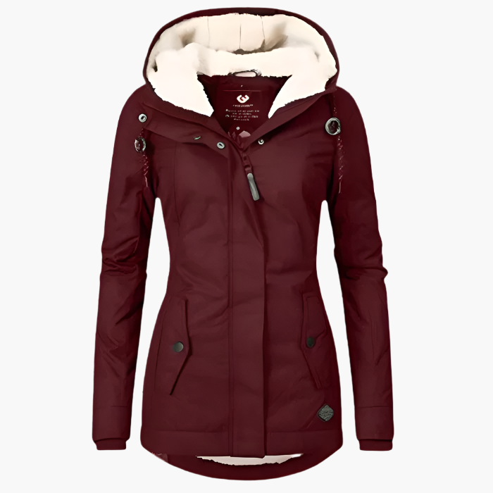 Women's Waterproof Hooded Winter Parka – Long Sleeve, Cozy Lined, All-Weather Outdoor Jacket