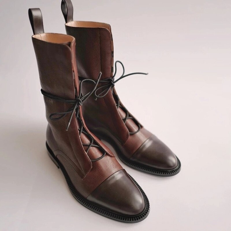 Women's Classic Combat-Inspired Lace-Up Ankle Boots for Everyday Style
