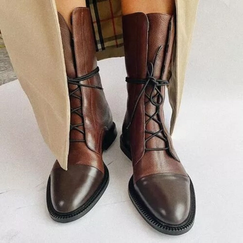 Women's Classic Combat-Inspired Lace-Up Ankle Boots for Everyday Style