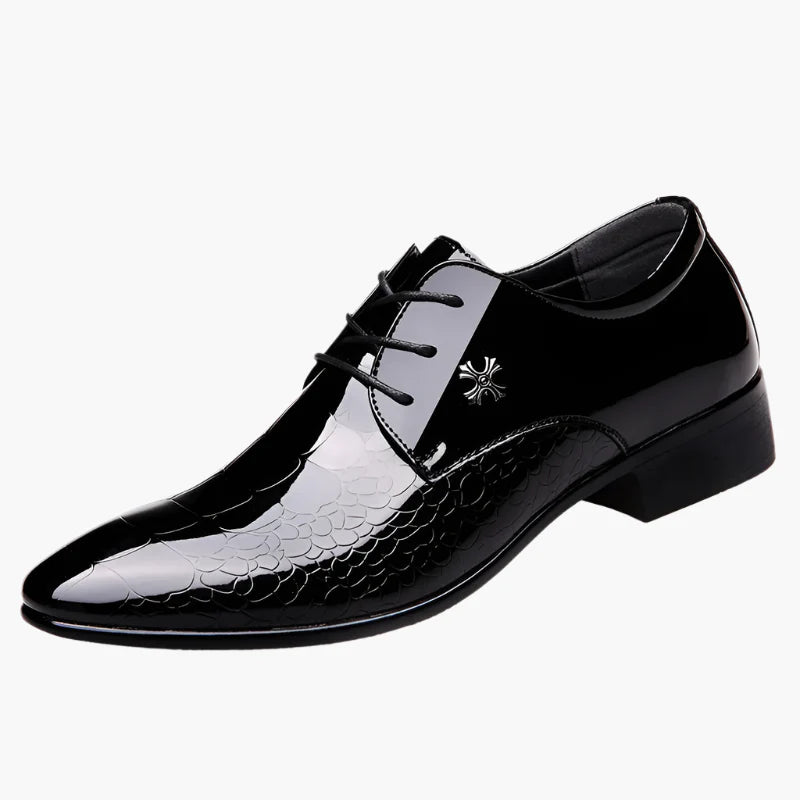 Men's Classic Pointed Toe Oxford Dress Shoes for Formal Occasions