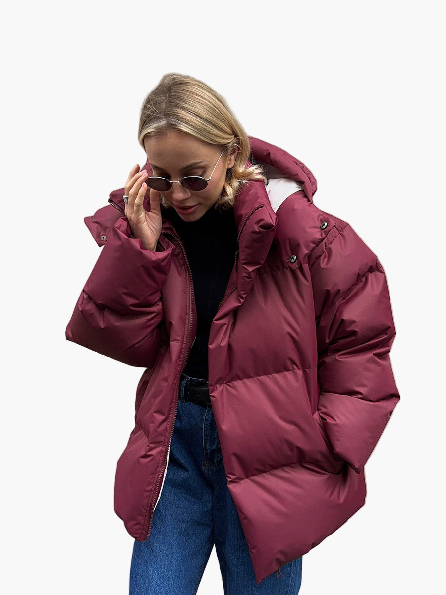 Women's Winter Puffer Jacket - Stylish Warm Quilted Outerwear for Cold Weather