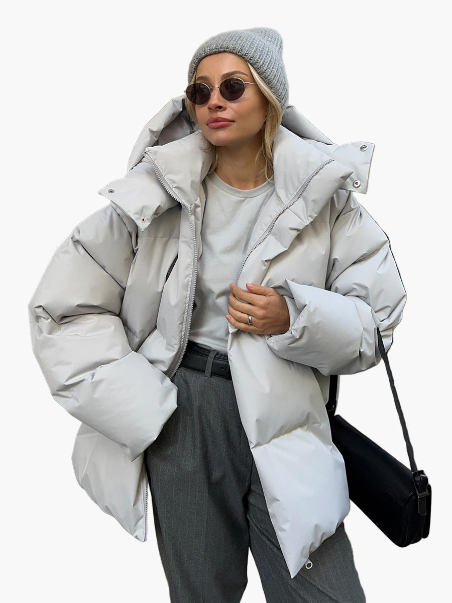 Women's Winter Puffer Jacket - Stylish Warm Quilted Outerwear for Cold Weather