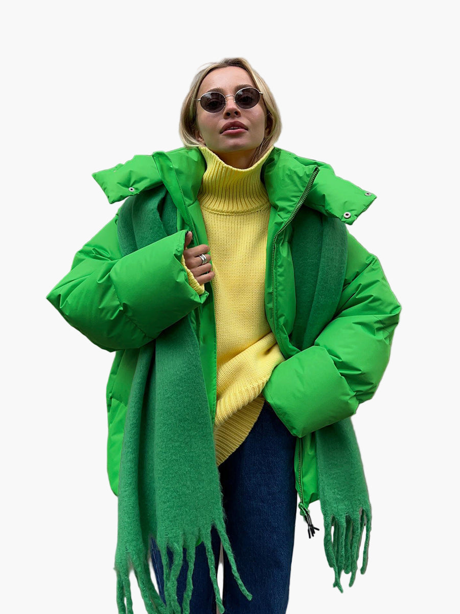 Women's Winter Puffer Jacket - Stylish Warm Quilted Outerwear for Cold Weather