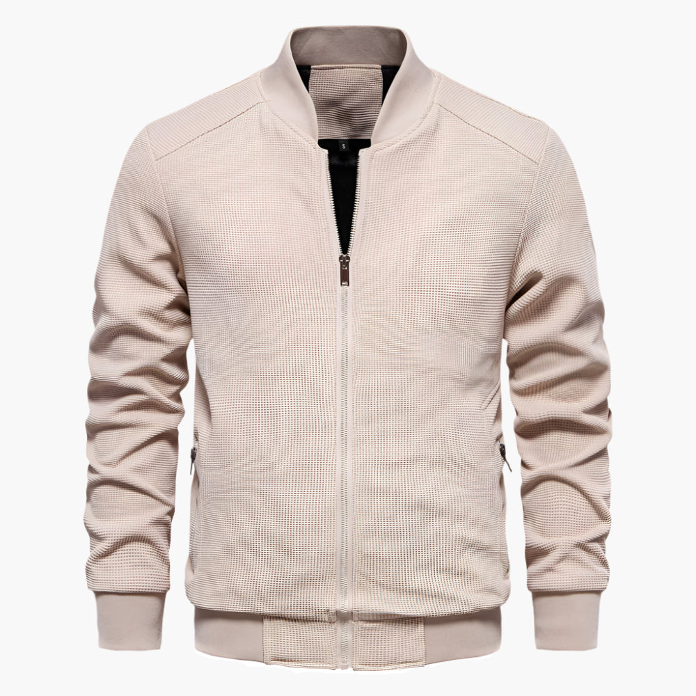 Men's Casual Bomber Jacket Lightweight Streetwear Outerwear