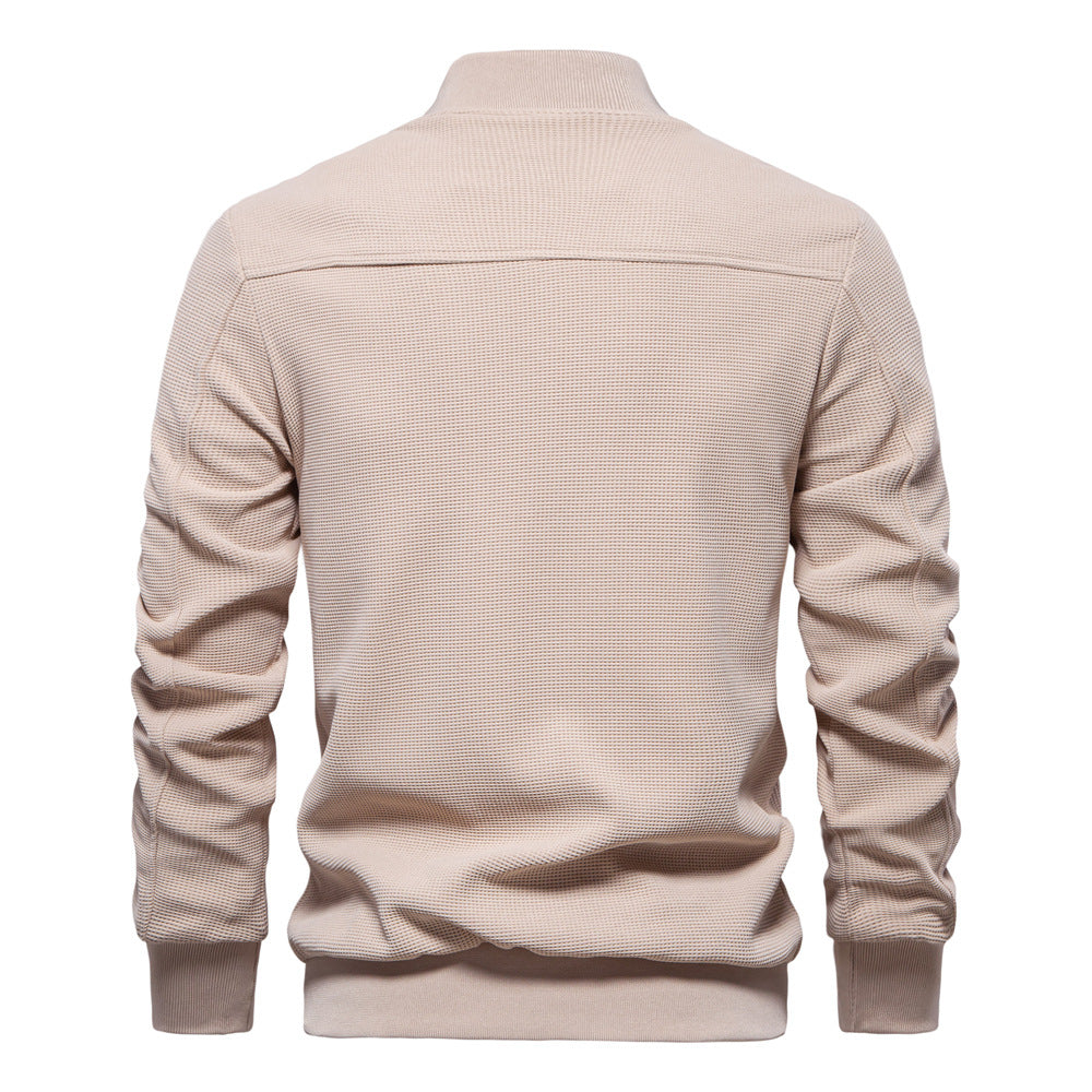 Men's Casual Bomber Jacket Lightweight Streetwear Outerwear