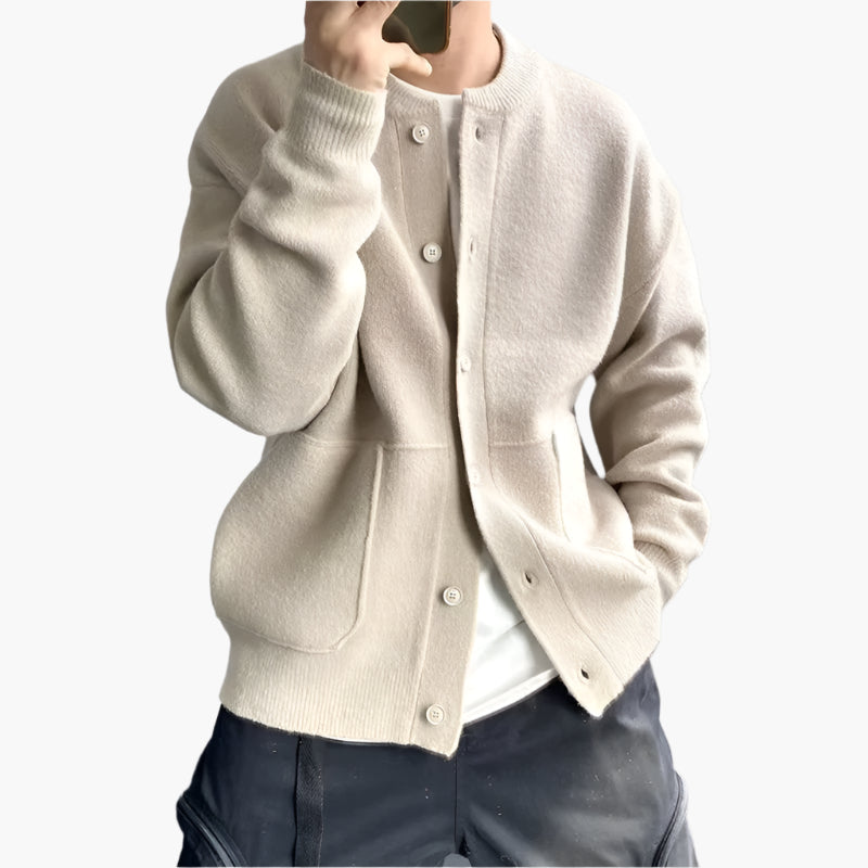 Men's Classic Button Cardigan for Casual and Smart Outfits