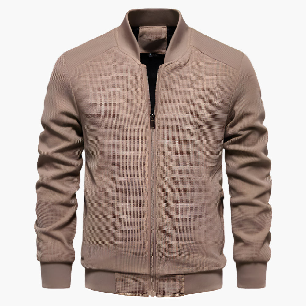 Men's Casual Bomber Jacket Lightweight Streetwear Outerwear