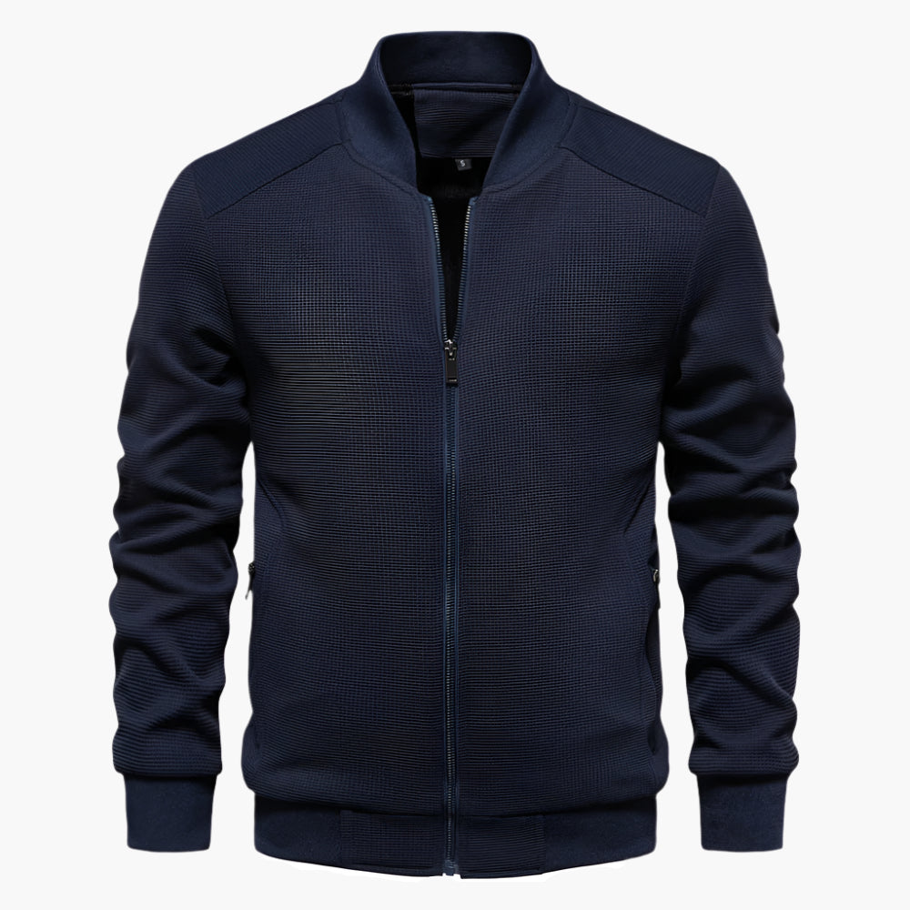 Men's Casual Bomber Jacket Lightweight Streetwear Outerwear