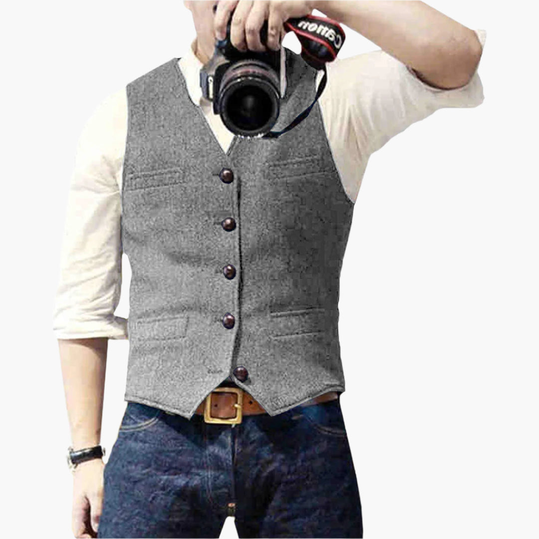 Men's Modern Slim Fit Vest for Effortless Style – Versatile Business & Casual Wear