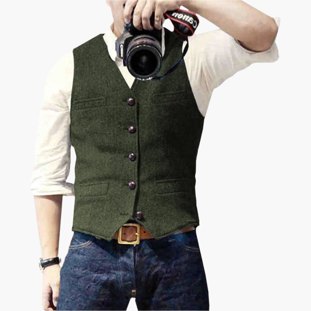 Men's Modern Slim Fit Vest for Effortless Style – Versatile Business & Casual Wear