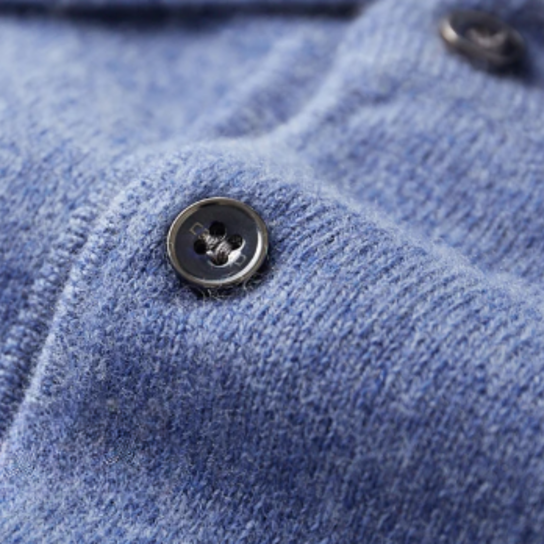 Men's Classic Wool Polo Sweater – Timeless Long-Sleeve Knitwear for Versatile Style