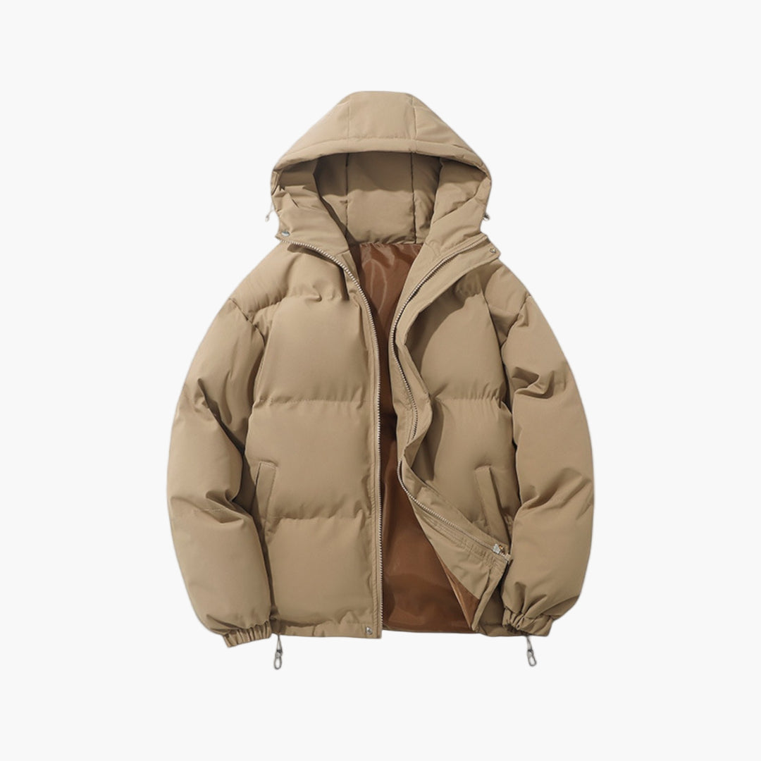 Men's Winter Parka Jacket Warm Hooded Puffer Coat for Cold Weather