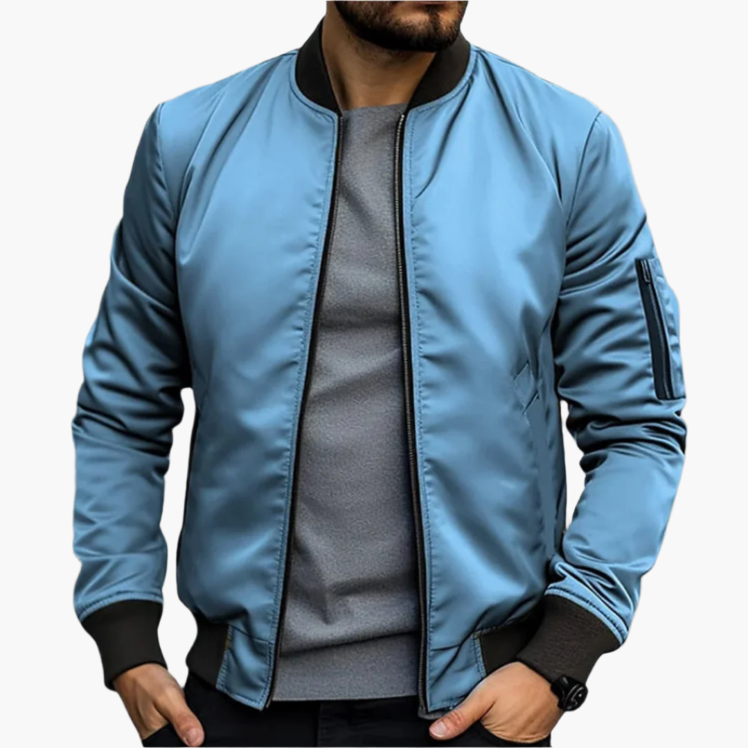 Men's Transitional Bomber Jacket – Lightweight Casual Style for Everyday Wear