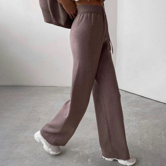 Women's Casual Turtleneck Sweater Lounge Set - Cozy Everyday Wear