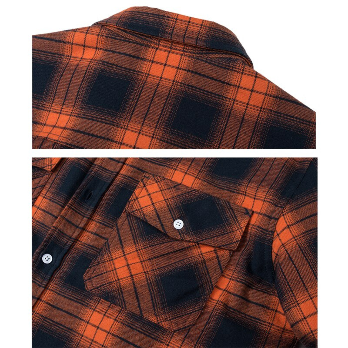 Men's Plaid Fleece-Lined Casual Jacket for Fall and Winter Outdoor Style
