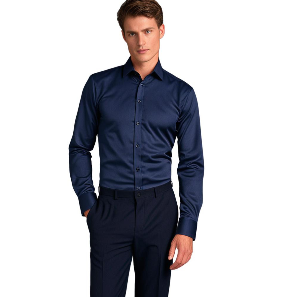 Men's Classic Stretch Dress Shirt – Modern Fit, Business & Casual Style