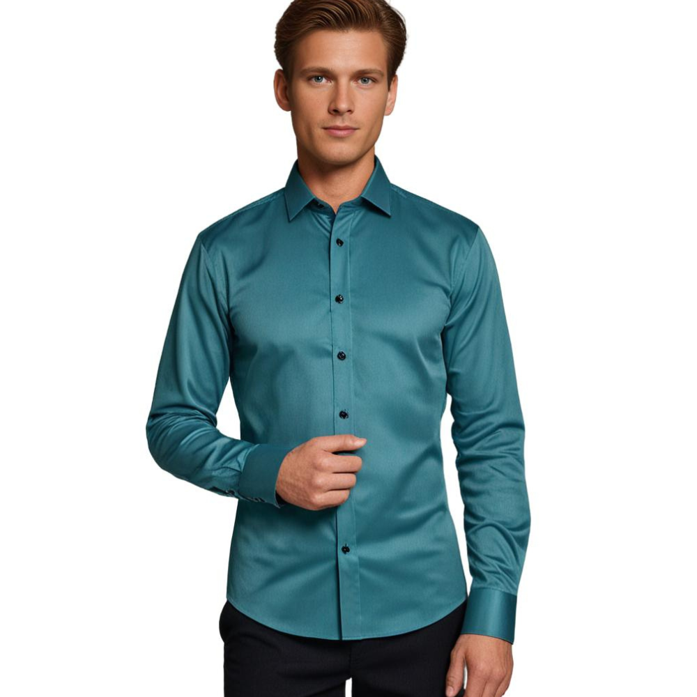 Men's Classic Stretch Dress Shirt – Modern Fit, Business & Casual Style