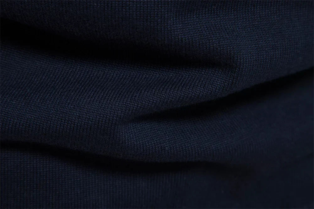 Men's Striped Quarter-Zip Sweater Classic Style for Everyday Wear