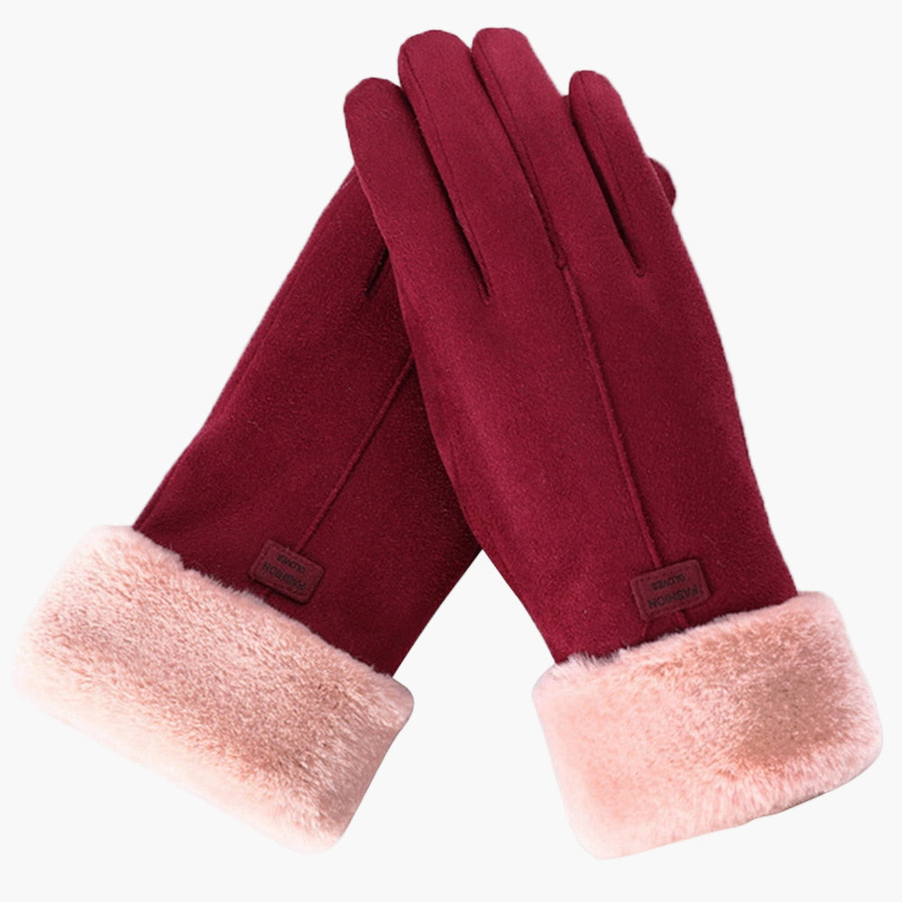 Women's Winter Touchscreen Warm Fluffy Gloves – Waterproof, Stylish & Practical