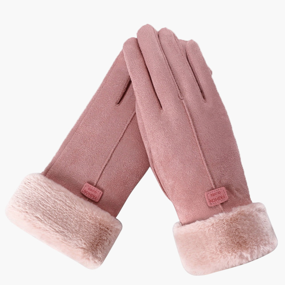 Women's Winter Touchscreen Warm Fluffy Gloves – Waterproof, Stylish & Practical