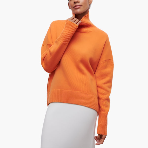 Women's Elegant Full Sleeve Turtleneck Sweater – Sophisticated Everyday Style