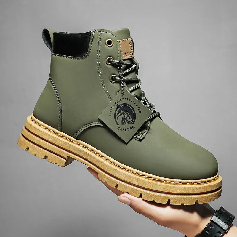 Men's Outdoor Rugged Fashion Ankle Boots for Adventure and Work