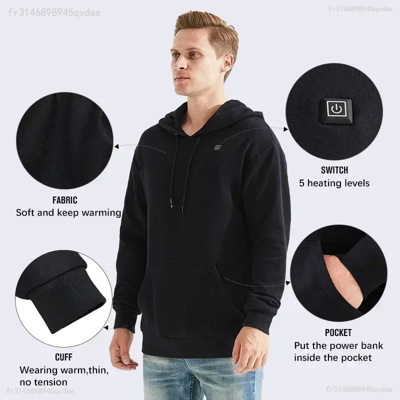 Gavin – Men's USB Heated Winter Hoodie