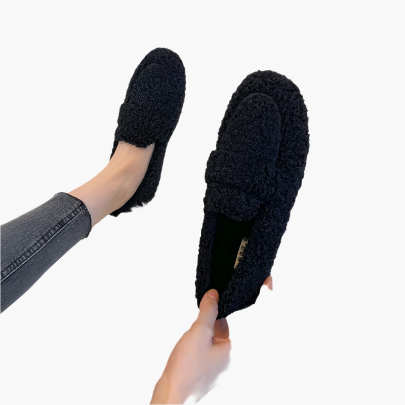 Women's Plush Loafer Slippers for Cozy Indoor Comfort and Style