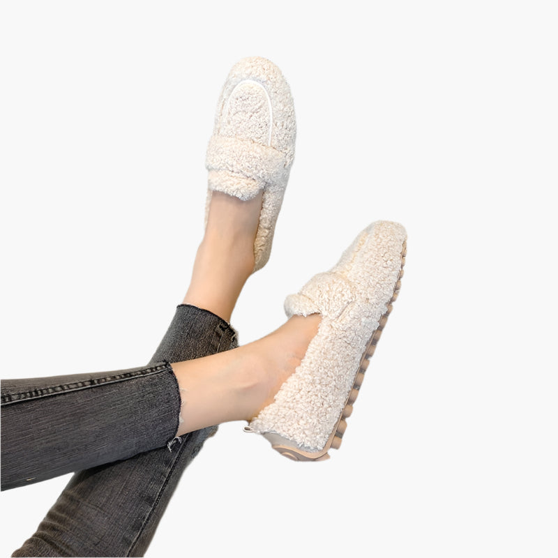 Women's Plush Loafer Slippers for Cozy Indoor Comfort and Style