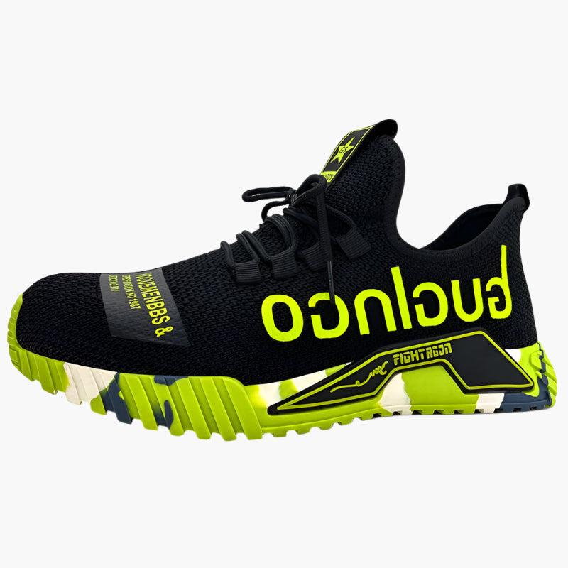 Men's Lightweight Safety Work Sneakers with Steel Toe – Athletic Comfort & Slip-Resistant Protection