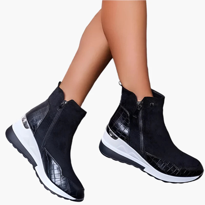 Women's Orthopaedic Winter Wedge Ankle Boots for Comfort and Everyday Style