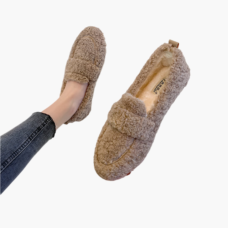 Women's Plush Loafer Slippers for Cozy Indoor Comfort and Style