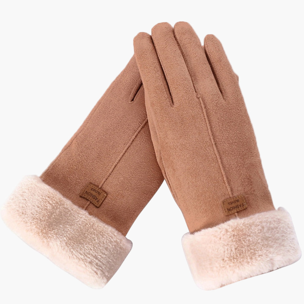 Women's Winter Touchscreen Warm Fluffy Gloves – Waterproof, Stylish & Practical
